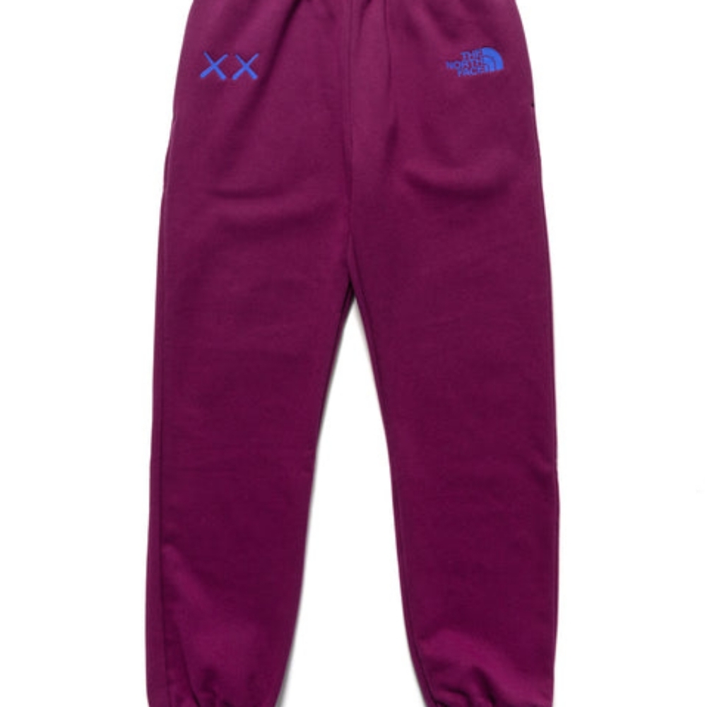 The North Face x KAWS Purple Sweatpants Joggers NWT XS